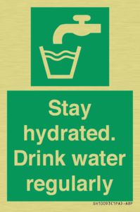 Stay hydrated. Drink water regularly 